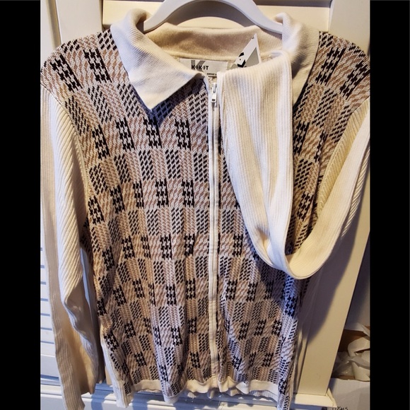 NWT Vintage KIKIT CARDIGAN ZIP DOWN SWEATER LARGE - Picture 2 of 10
